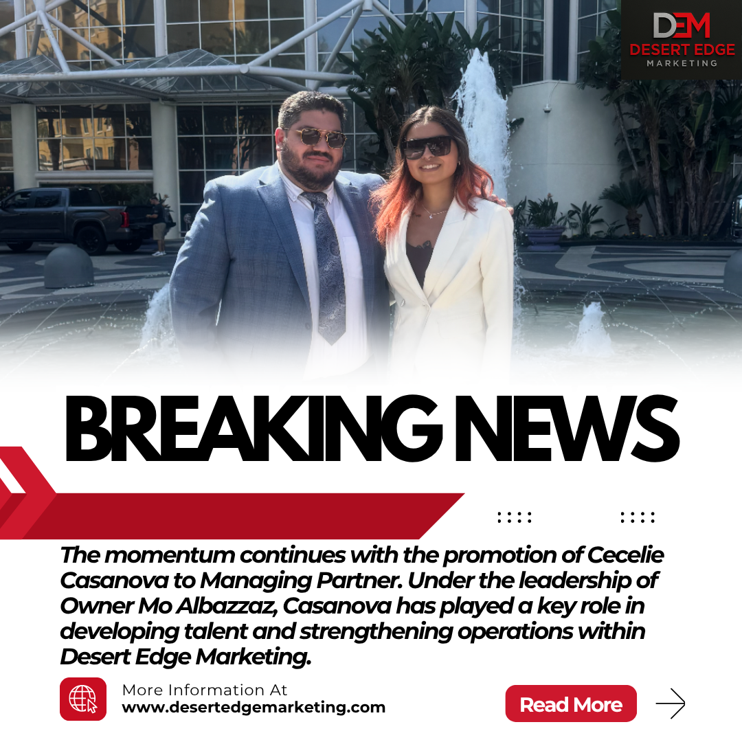 Cecelie Casanova Promoted to Managing Partner at Desert Edge Marketing — Bakersfield Market Launch